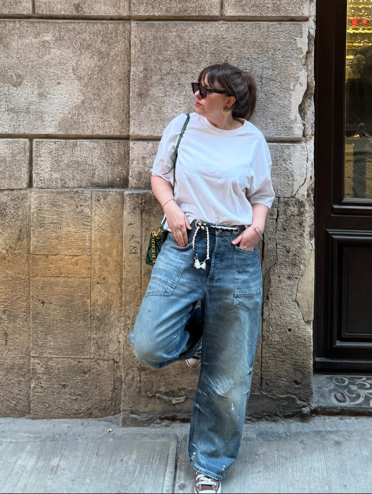 Özel Yıkamalı Barrel Jean