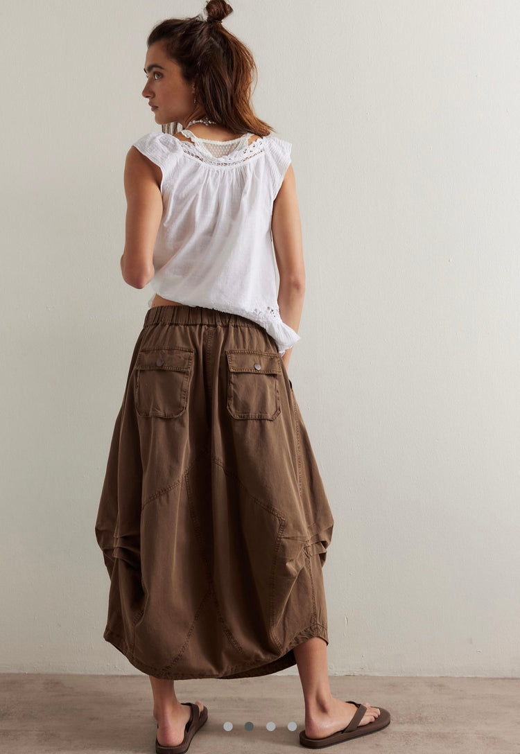 Free People Kahverengi Balon Etek