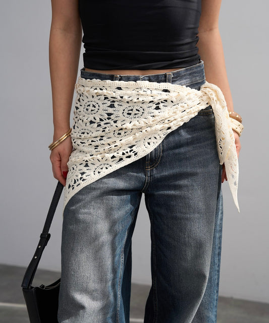 Kroşe Dantel Fular/Şal