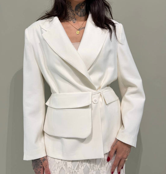 Çantalı Oversize Blazer Ceket