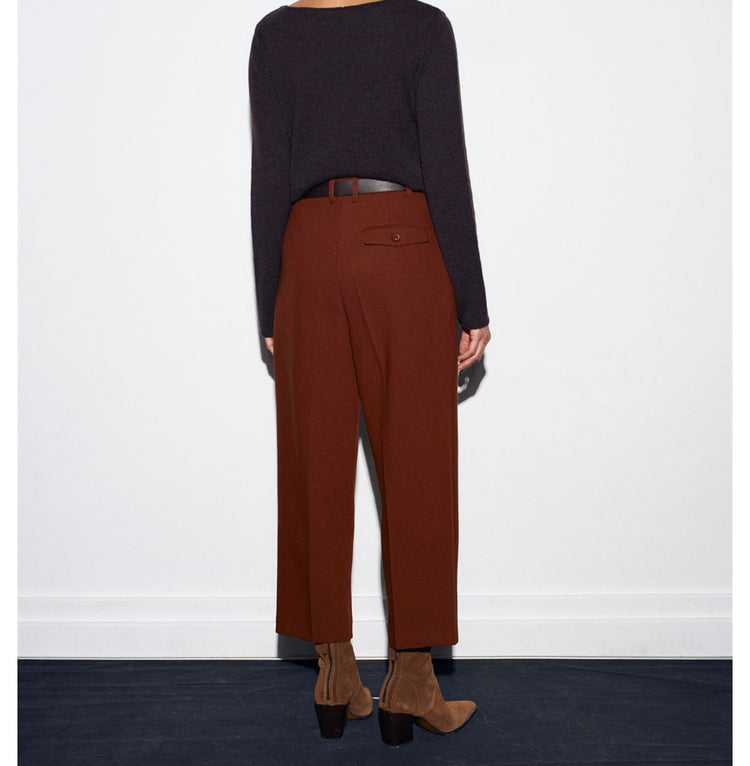 Kiremit Kemerli Pensli Pantolon