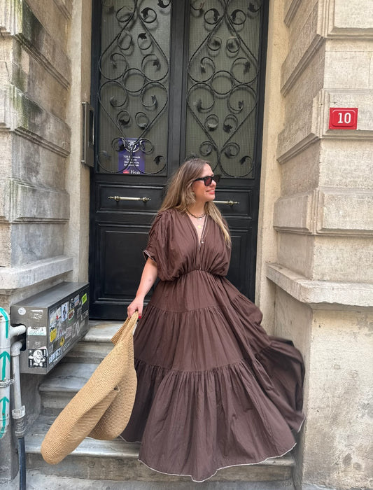 Biyeli Astarlı Kraşlı Elbise