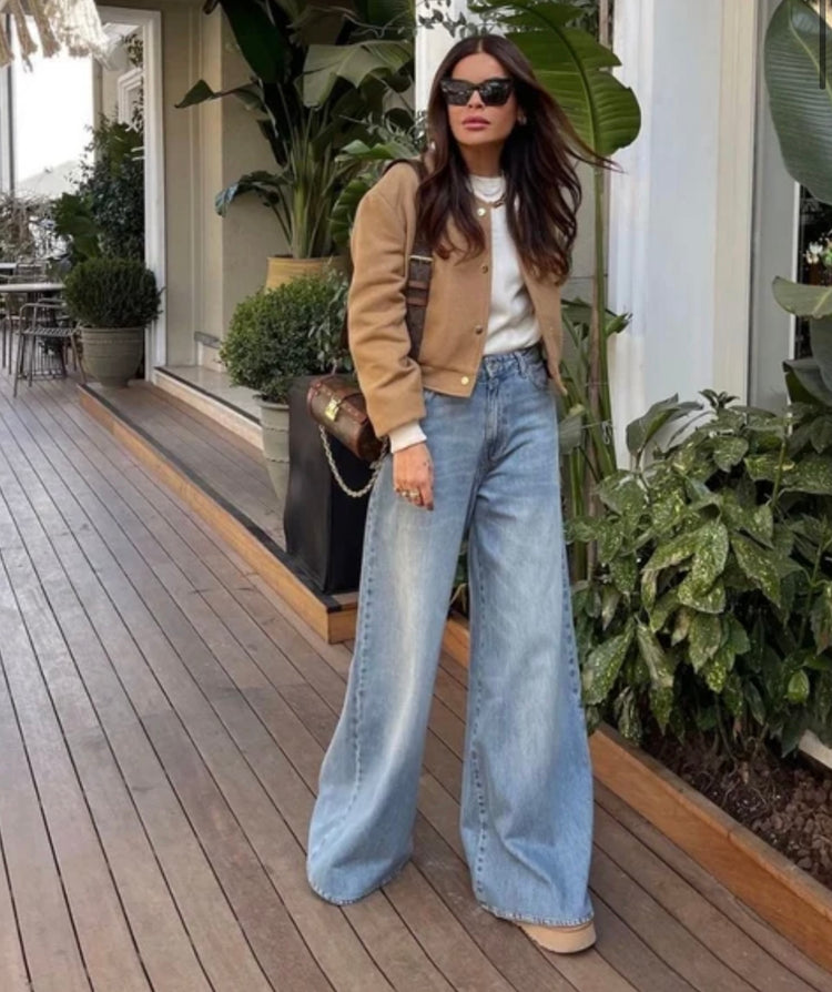 Zara Geniş Paça Jean