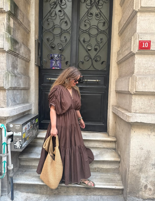 Biyeli Astarlı Kraşlı Elbise