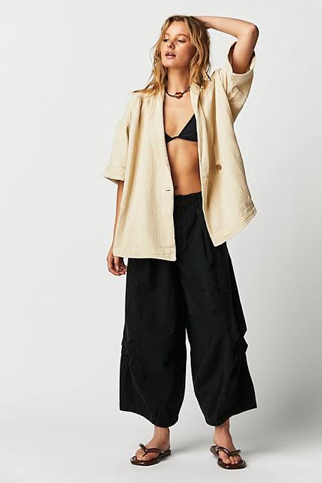 Free People Kruvaze Düğmeli Kimono