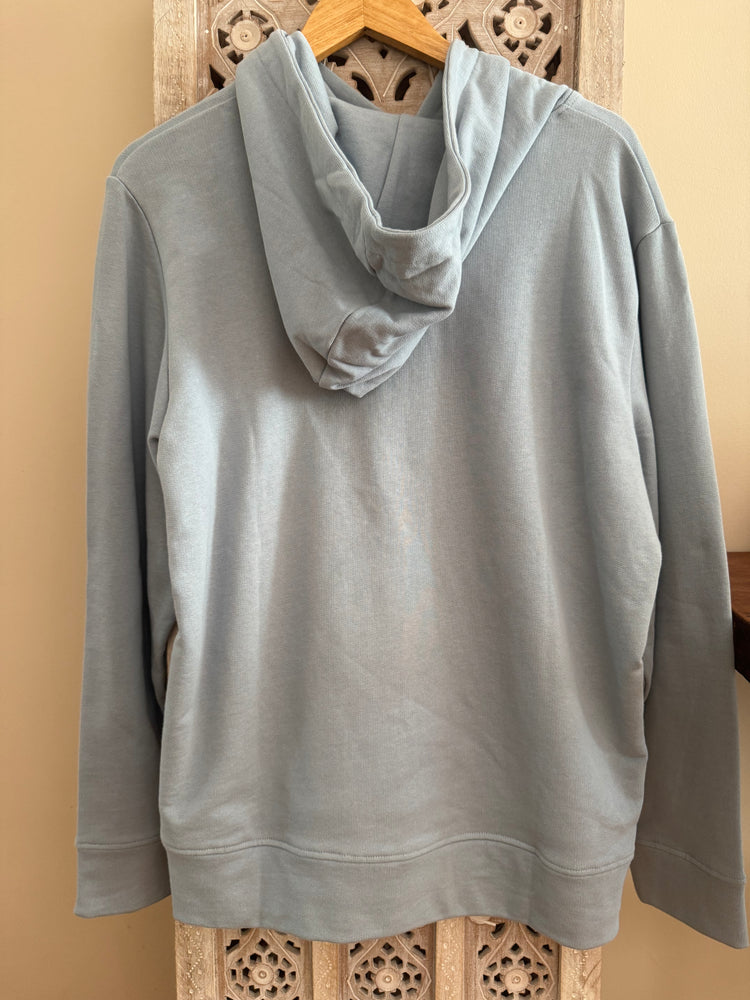 Buz Mavisi Şardonlu Sweatshirt