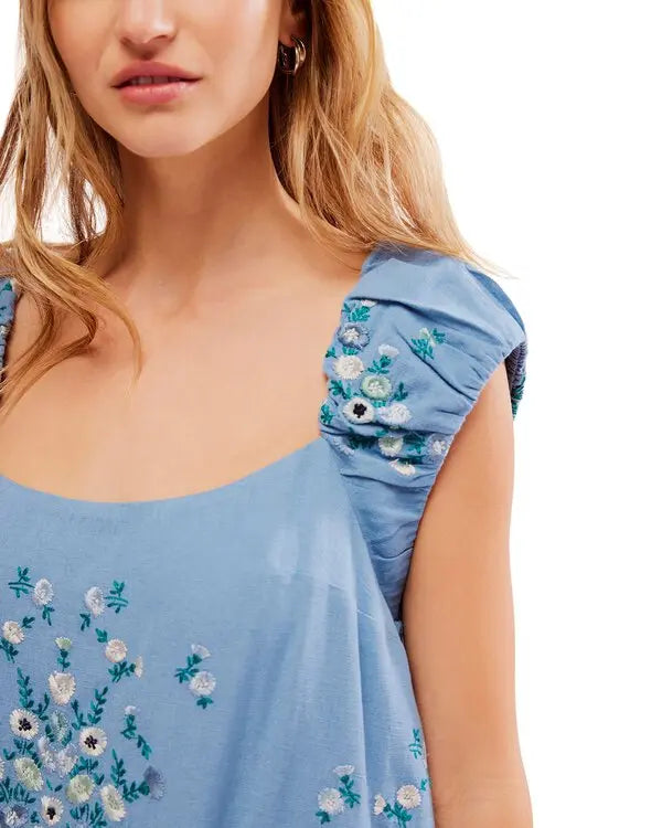 Free People Nakış Detaylı Mini Elbise