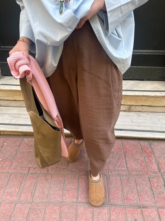 Kahverengi Modal Balon Pantolon