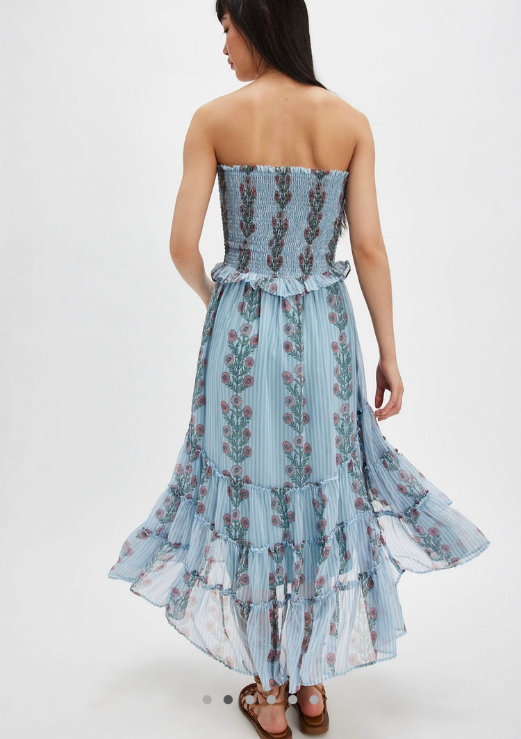 Free People Desenli Astarlı Elbise