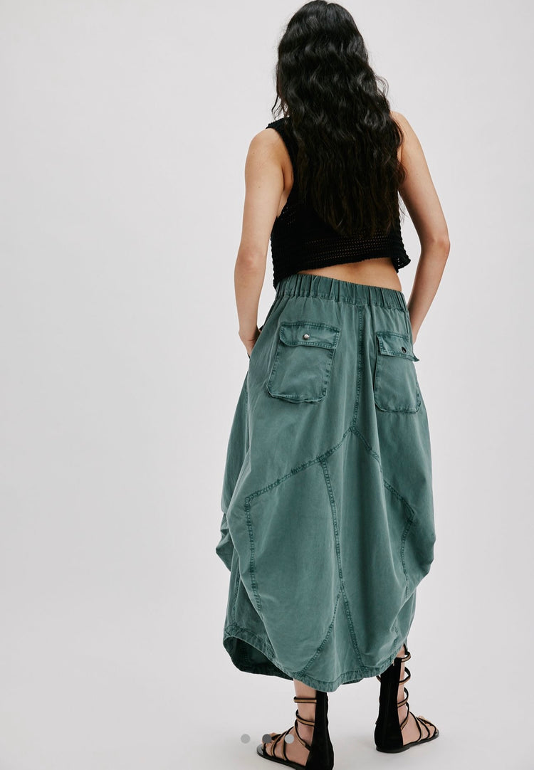 Free People Yeşil Balon Etek