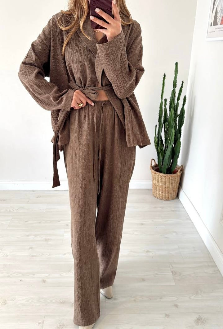 Kimono Kahve Takım
