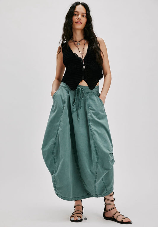 Free People Yeşil Balon Etek