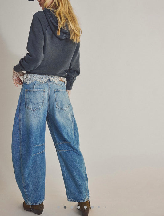 Free People Barrel Jean