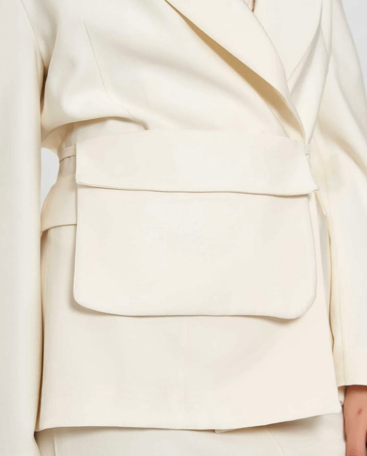 Çantalı Oversize Blazer Ceket