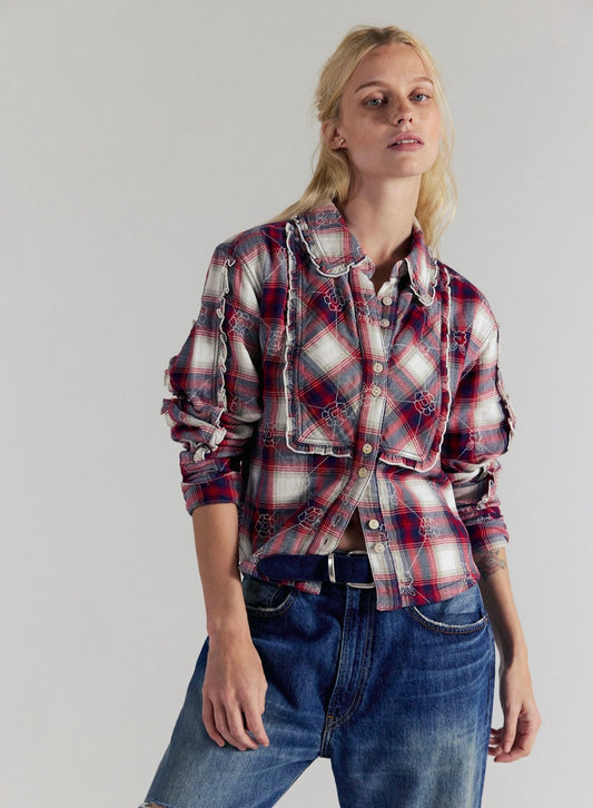 FP Nakış Detaylı Oduncu Gömlek