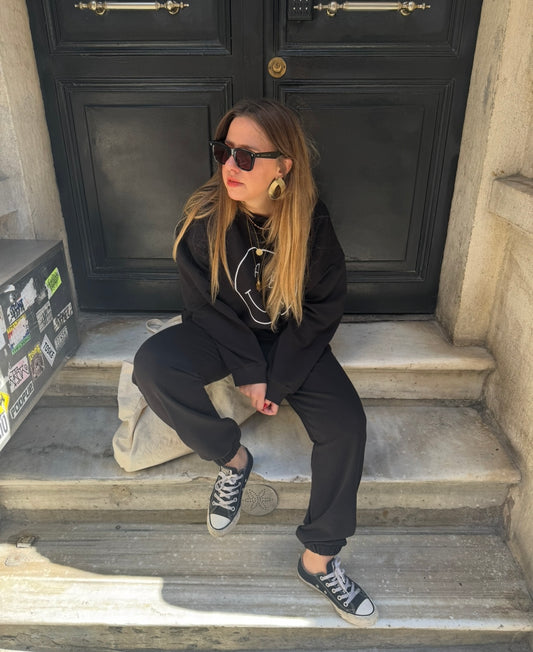 Anine Bing Siyah Jogger Pantolon