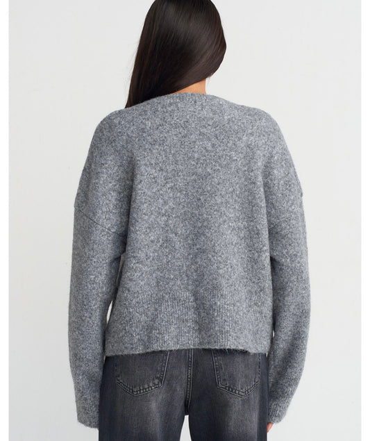 V Yaka Yumuşak Dokulu Kazak