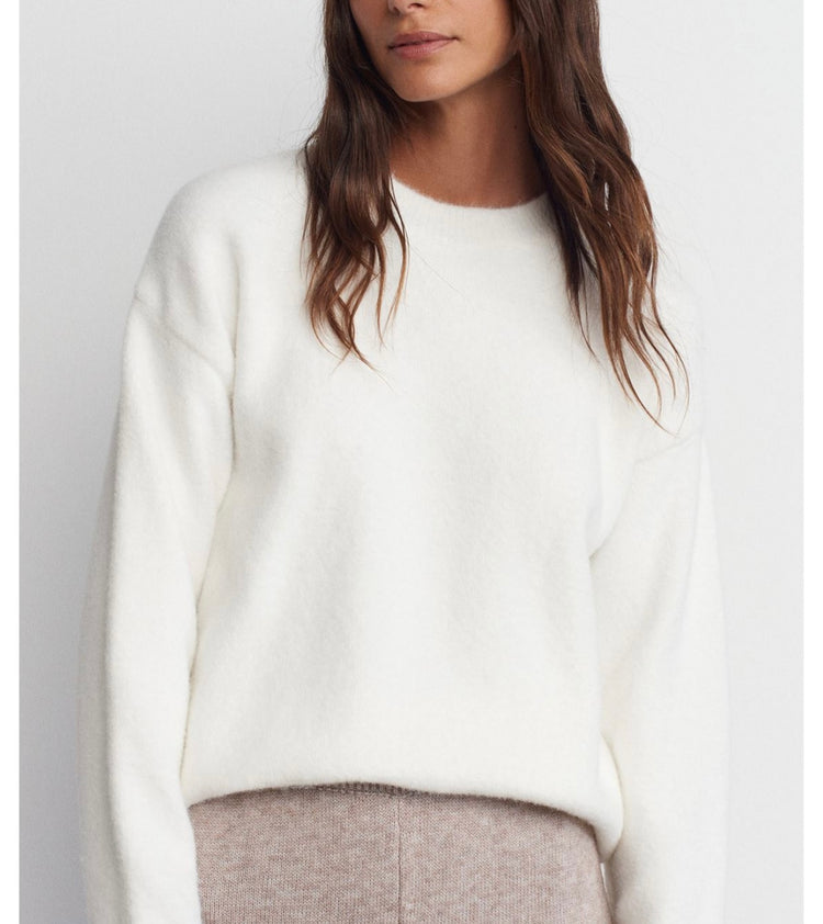 Bisiklet Yaka Yumuşak Dokulu Kazak