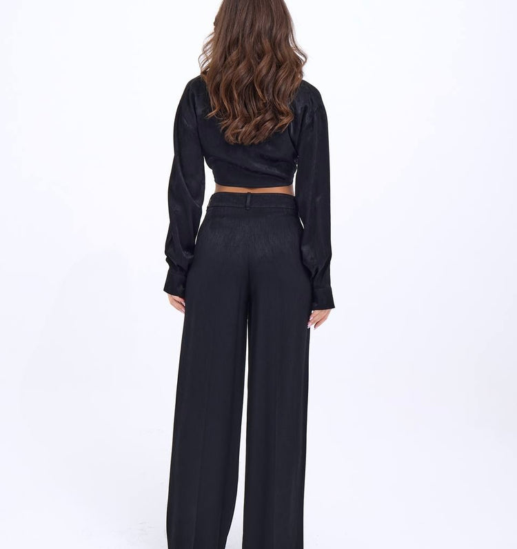 Premium Siyah Bluz/Pantolon Takım