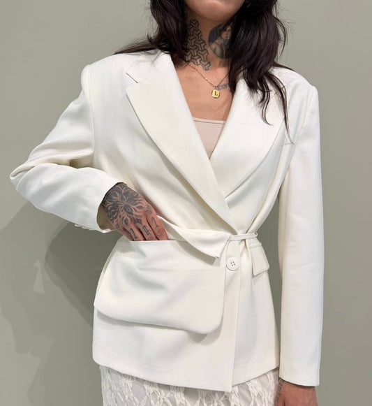 Çantalı Oversize Blazer Ceket