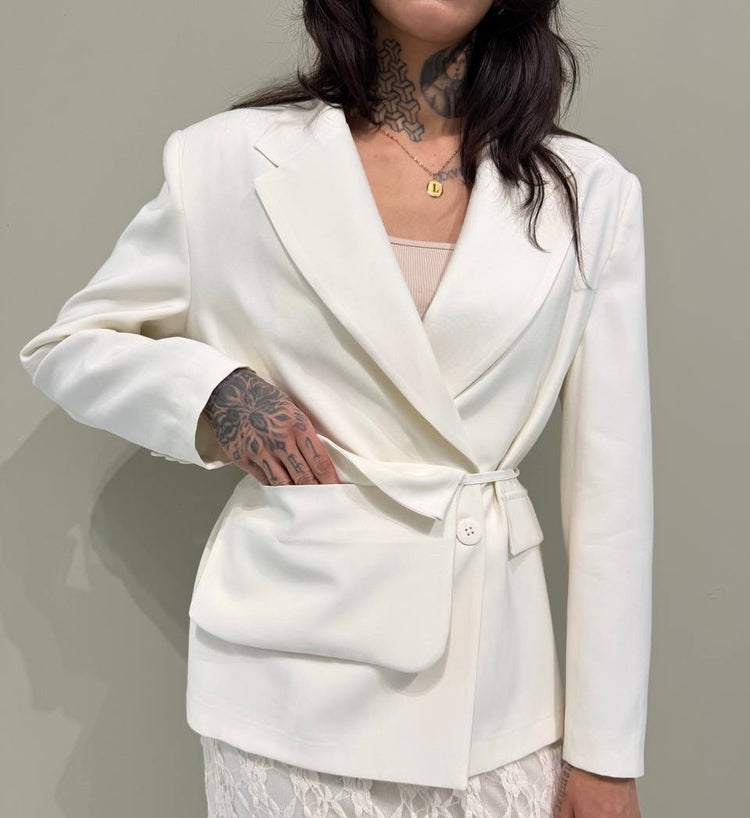 Çantalı Oversize Blazer Ceket