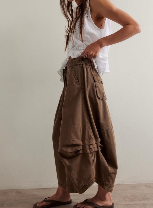 Free People Kahverengi Balon Etek