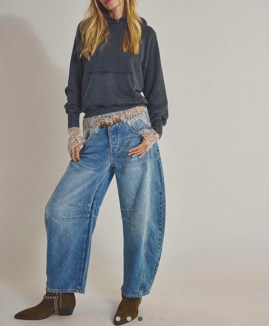 Free People Barrel Jean
