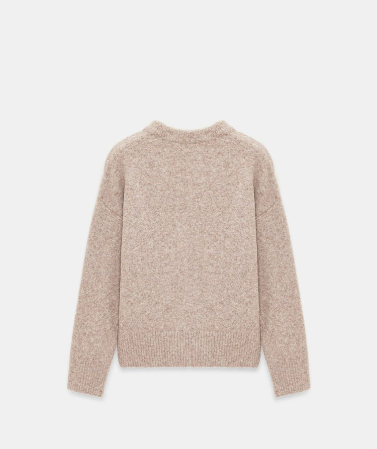 Yumuşak Dokulu Kalpli Triko Kazak