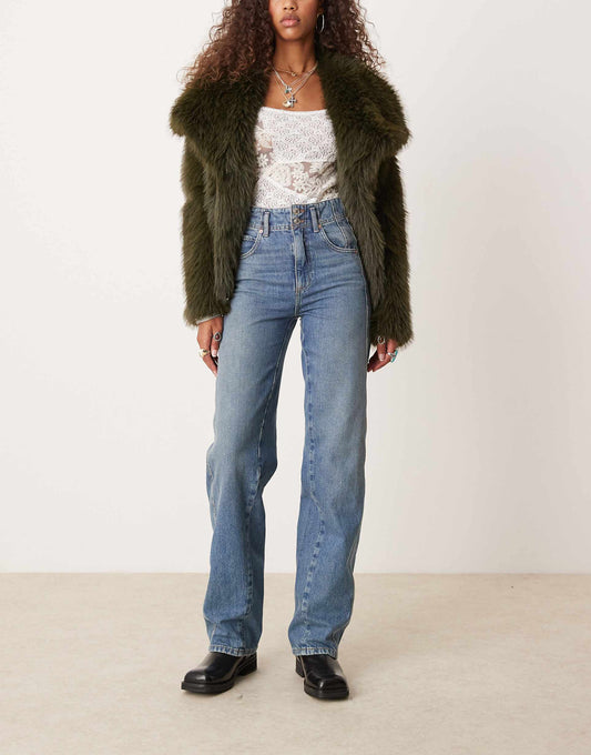 Free People Straight Leg Jean