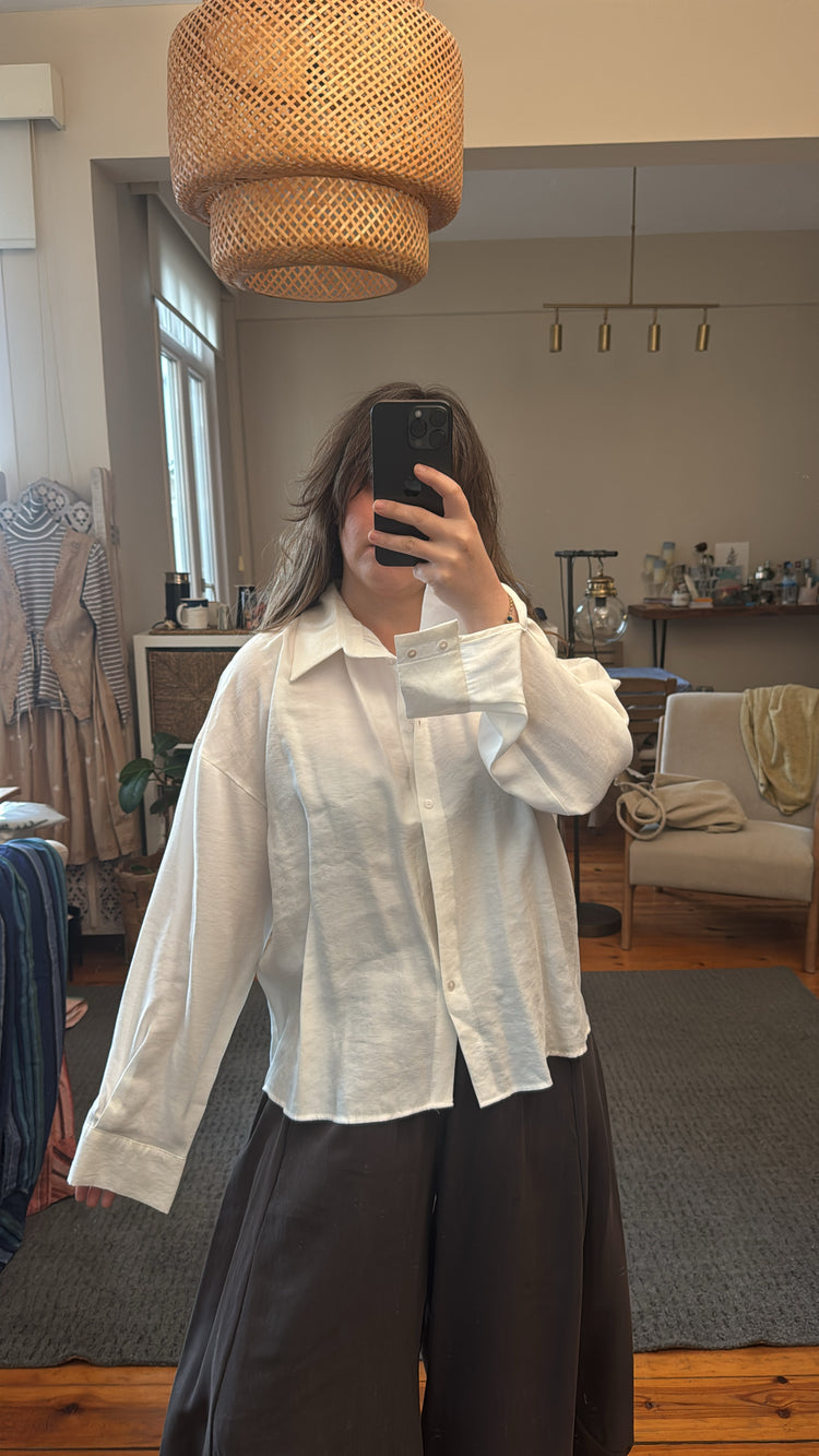 Tensel Basic Dökümlü Gömlek