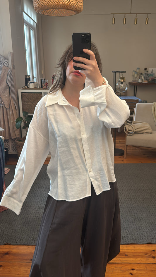 Tensel Basic Dökümlü Gömlek