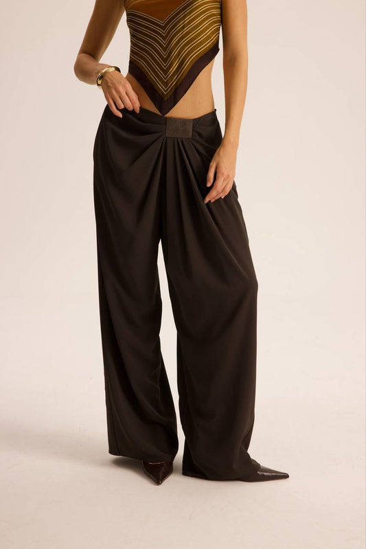 Loose Pile Detaylı Tasarım Dökümlü Pantolon