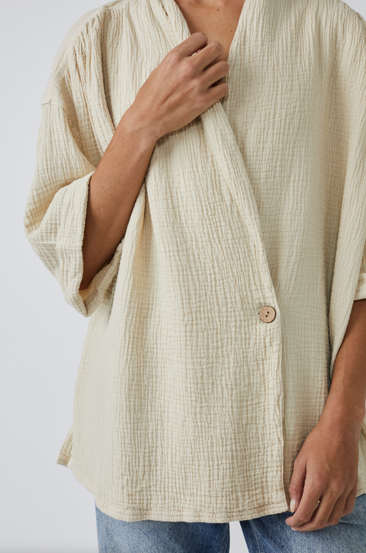 Free People Kruvaze Düğmeli Kimono