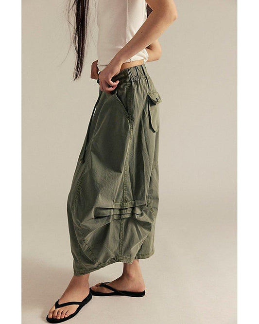 Free People Haki Balon Etek