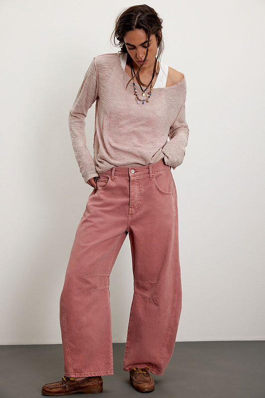 Free People Barrel Jean