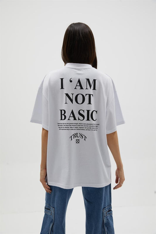 Unisex Baskılı Oversize T-shirt