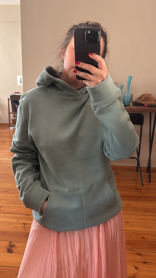 Yeşil Şardonlu Sweatshirt