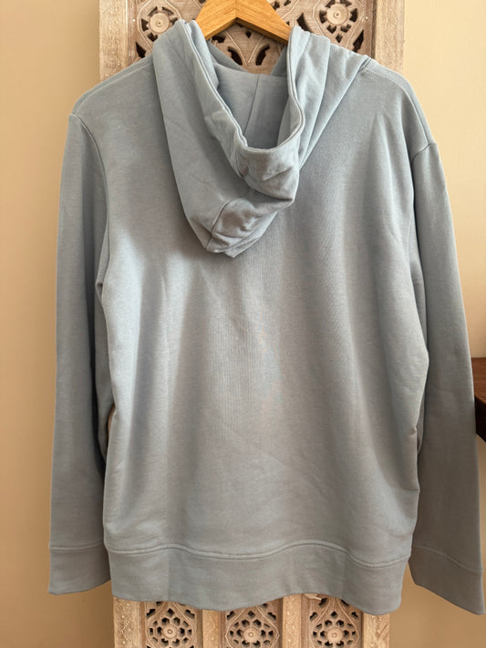 Buz Mavisi Şardonlu Sweatshirt
