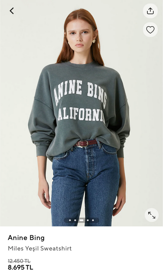 Anine Bing Baskılı Sweatshirt