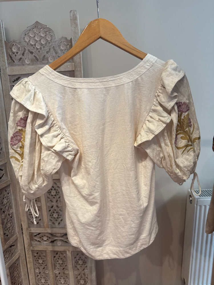 İthal Nakış Detaylı Bluz