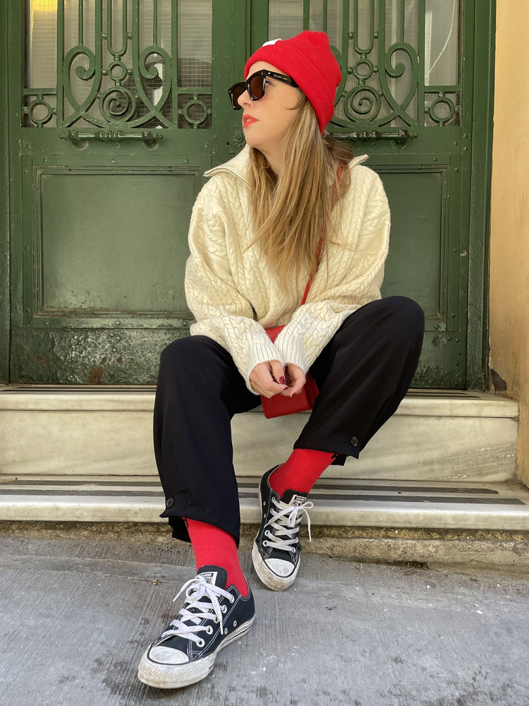 Paçaları Düğmeli Carrot Fit Pantolon